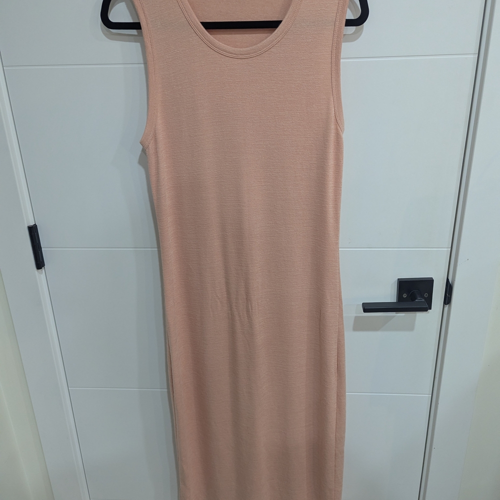 Wilfred Free Sleeveless Knit Dress Light Peach | Size L - Picture 1 of 3